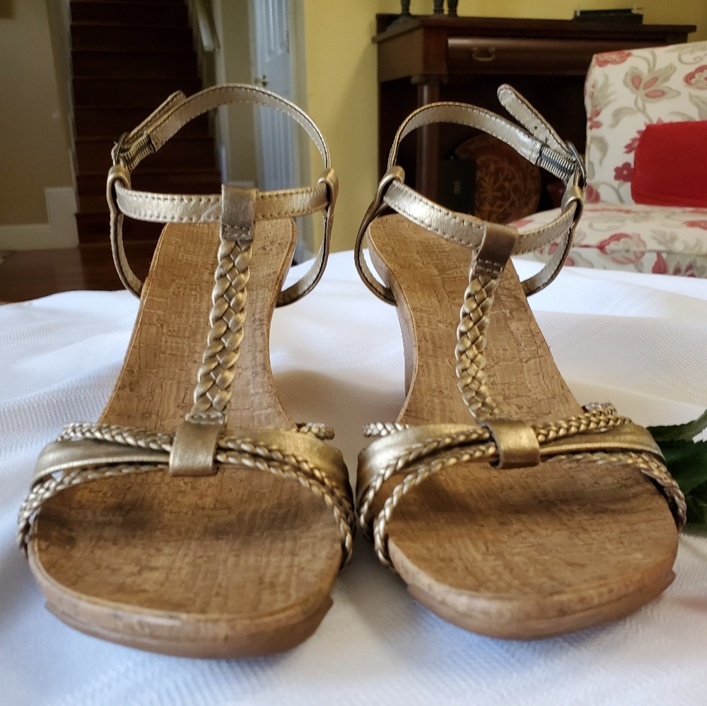 Gold Heeled Sandal
